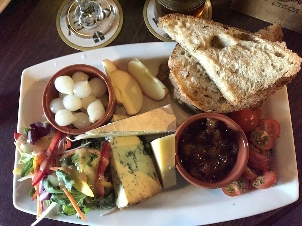 It is hard work test the various cheese plates - but someone has to do it