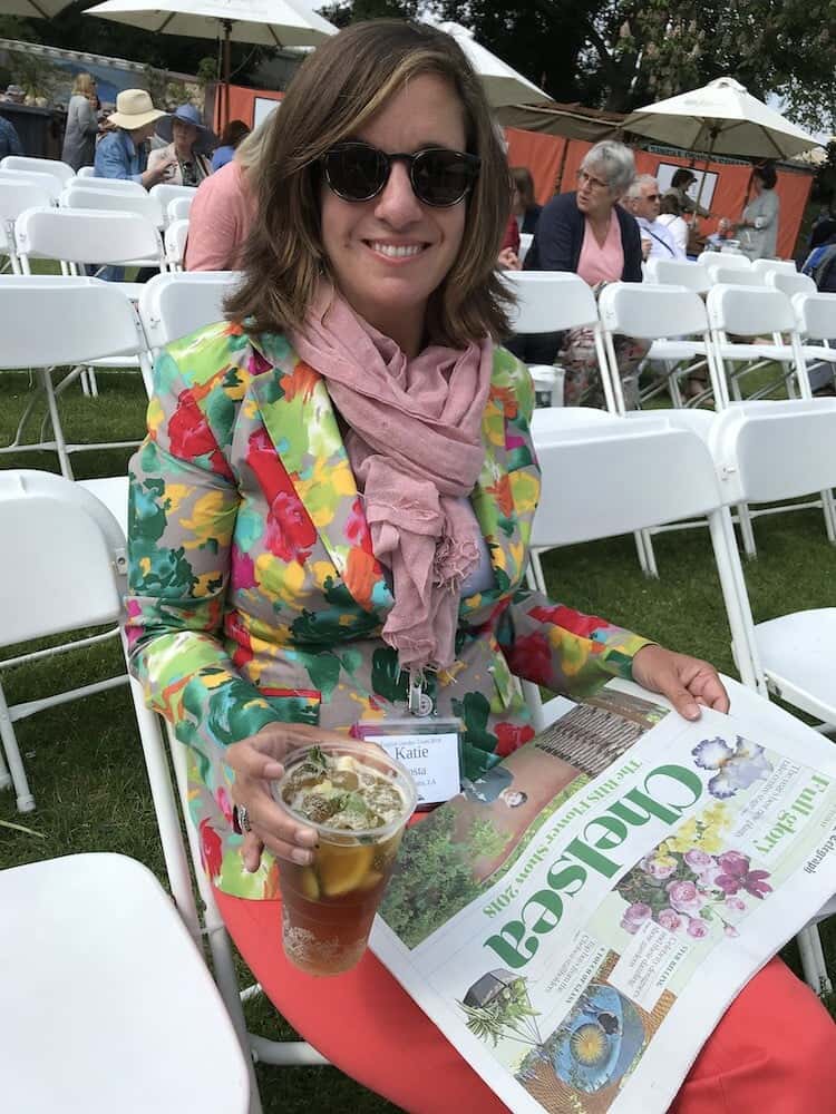 The perfect day at the Chelsea flower show - sunnies, pimms, and the paper. Join us!