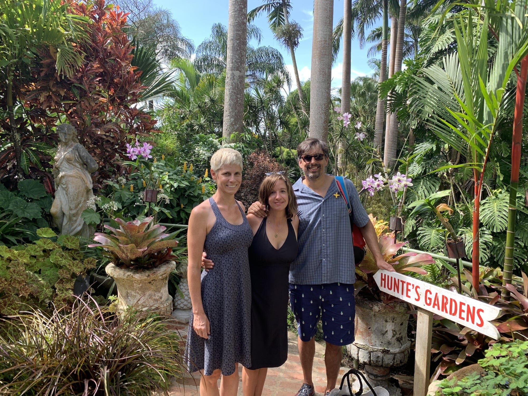 Homework at Hunte's Garden in Barbados
