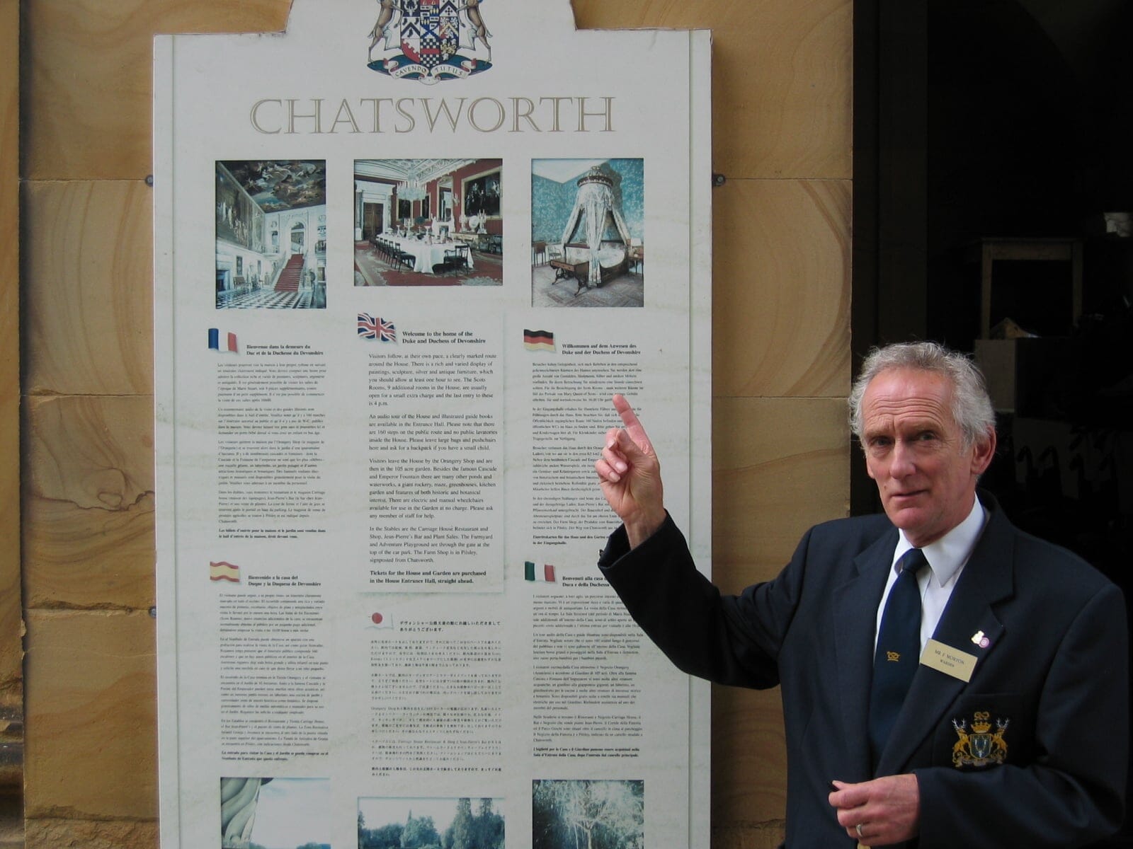 Private tour for Huron of Chatsworth House in 2004