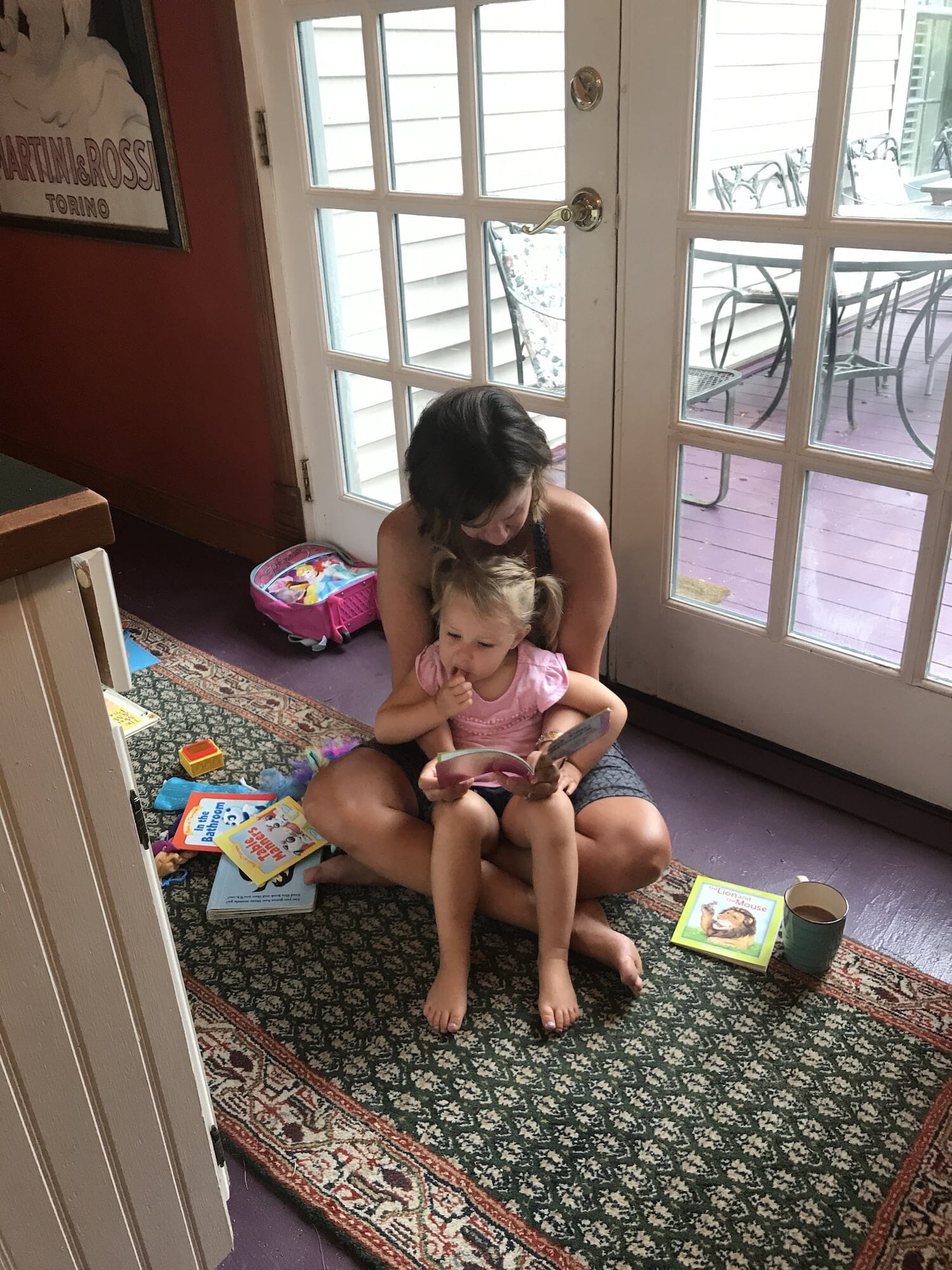 Reading to our sweet niece