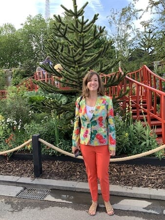 Katie in her Chelsea Flower Show Jacket