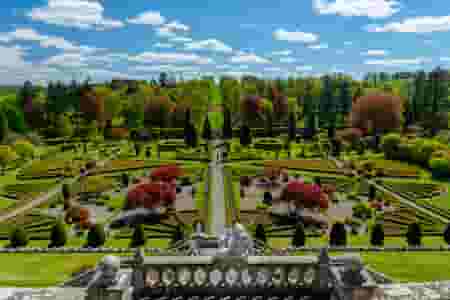 Drummond Castle's superlative terraced gardens