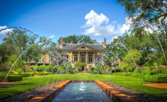 Fountain at Longue Vue in New Orleans