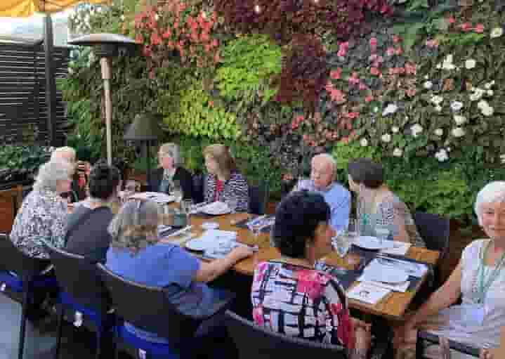 Dinner on the terrace in Vancouver