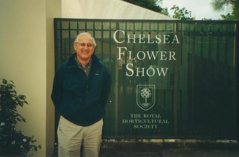 Previous Huron owner at Chelsea Flower Show